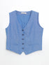 LC Waikiki V-Neck Linen Blend Women’S Classic Vest